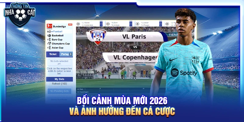boi canh mua moi 2026 va anh huong den ca cuoc Bối cảnh mùa mới 2026 và ảnh hưởng đến cá cược